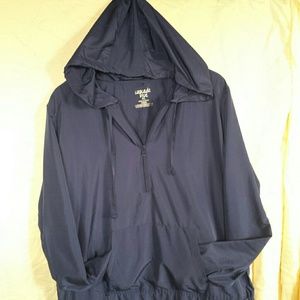 Athletic Blue Hooded Wind Breaker